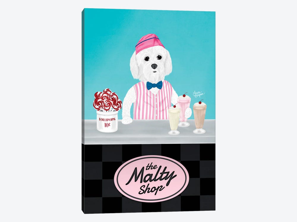 Richie At The Malty Shop by Laura Bergsma 1-piece Art Print