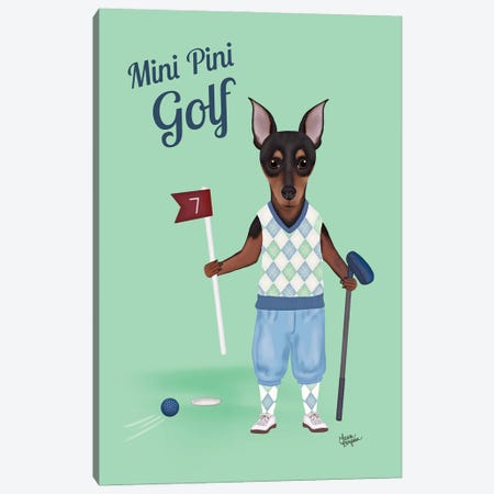 Mini Pini Golf Canvas Print #LGS60} by Laura Bergsma Canvas Wall Art
