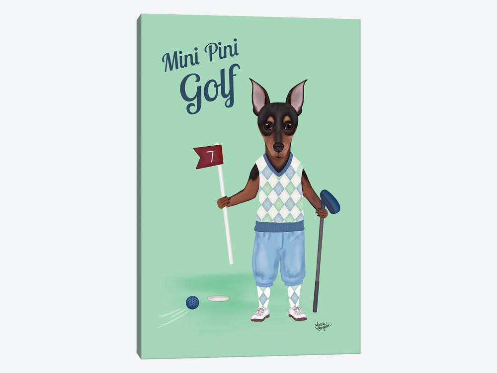 Mini Pini Golf by Laura Bergsma 1-piece Canvas Print