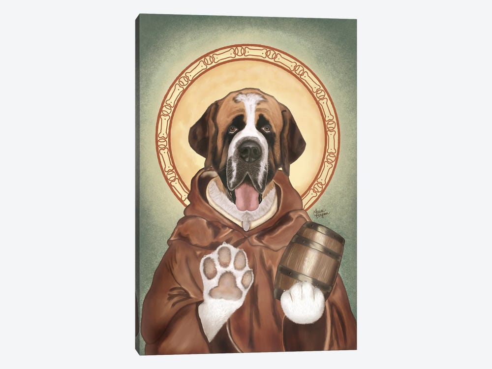 Saint Bernard by Laura Bergsma 1-piece Canvas Art Print