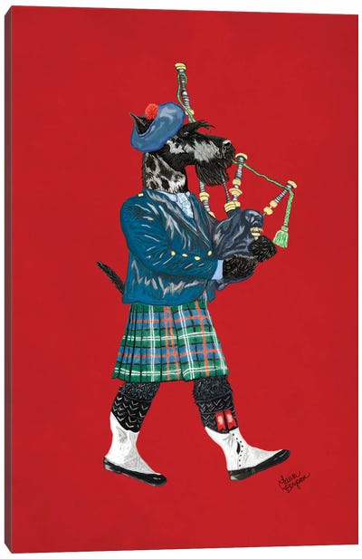 Scottish Terrier Canvas Art Print - Laura Bergsma