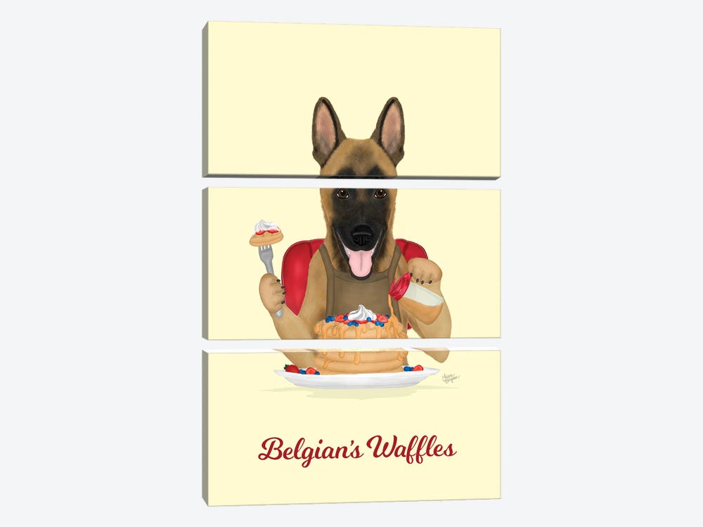 Belgian's Waffles by Laura Bergsma 3-piece Art Print