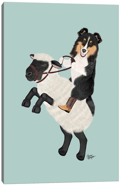 Shetland Sheepdog (Tricolor) Canvas Art Print - Shetland Sheepdog Art