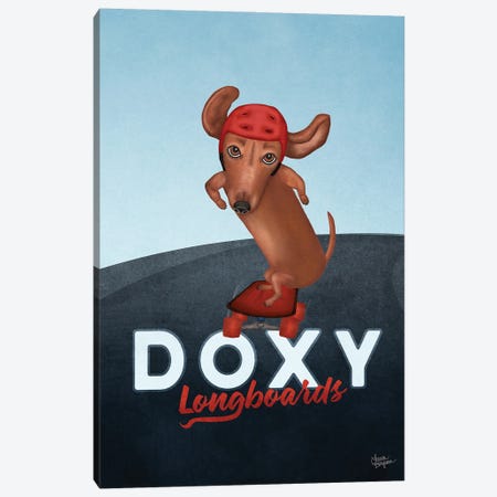 Doxy Longboards Canvas Print #LGS98} by Laura Bergsma Canvas Print