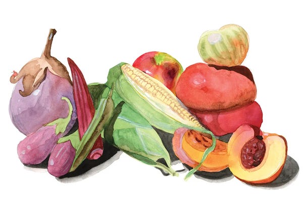 Alicia Longley: Farmer's Market I by Alicia Longley