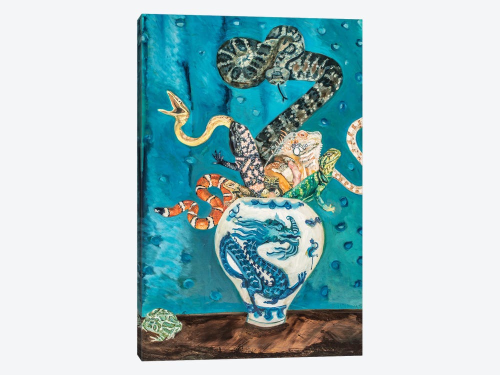 Herpetological Still Life by Lisa Goldfarb 1-piece Canvas Print