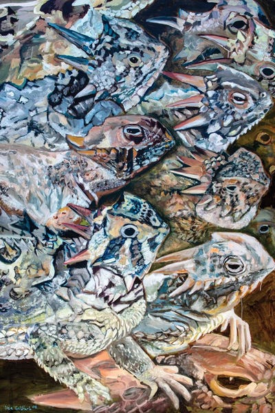 Lisa Goldfarb: Horned Lizard Swarm by Lisa Goldfarb