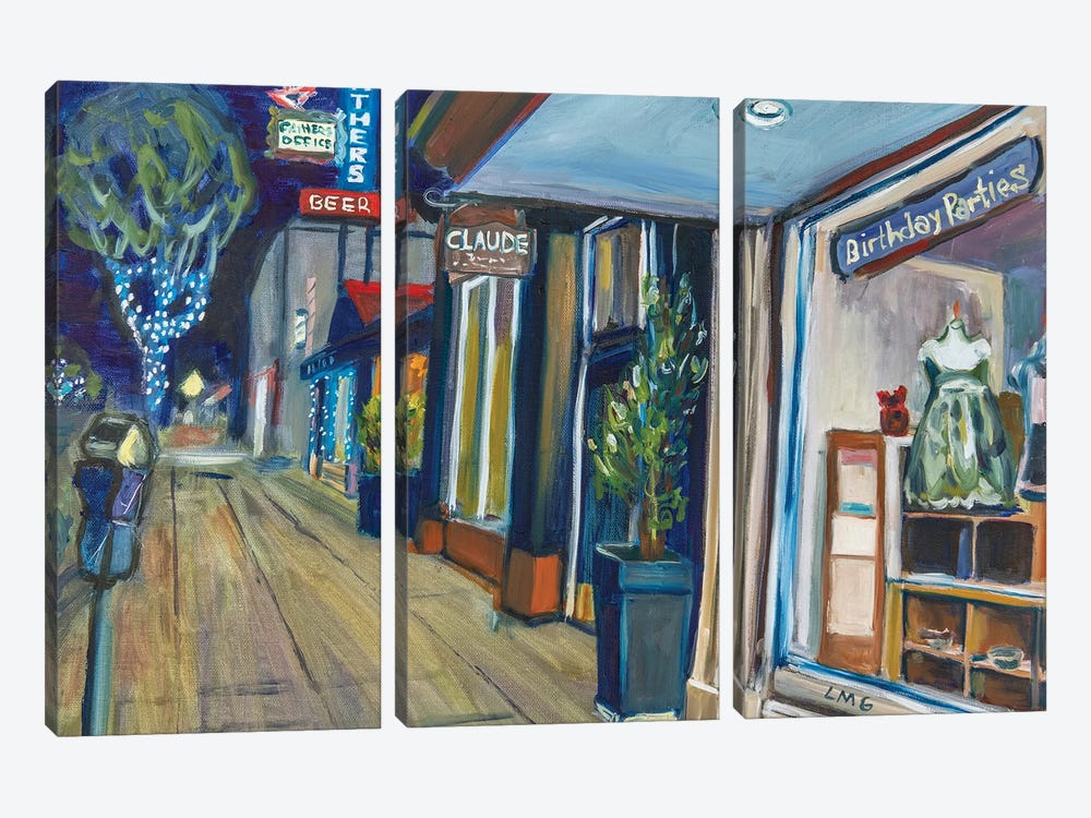 Montana Ave, Santa Monica by Lisa Goldfarb 3-piece Canvas Print