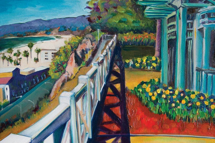 Palisades Park Pergola, Santa Monica by Lisa Goldfarb wall art