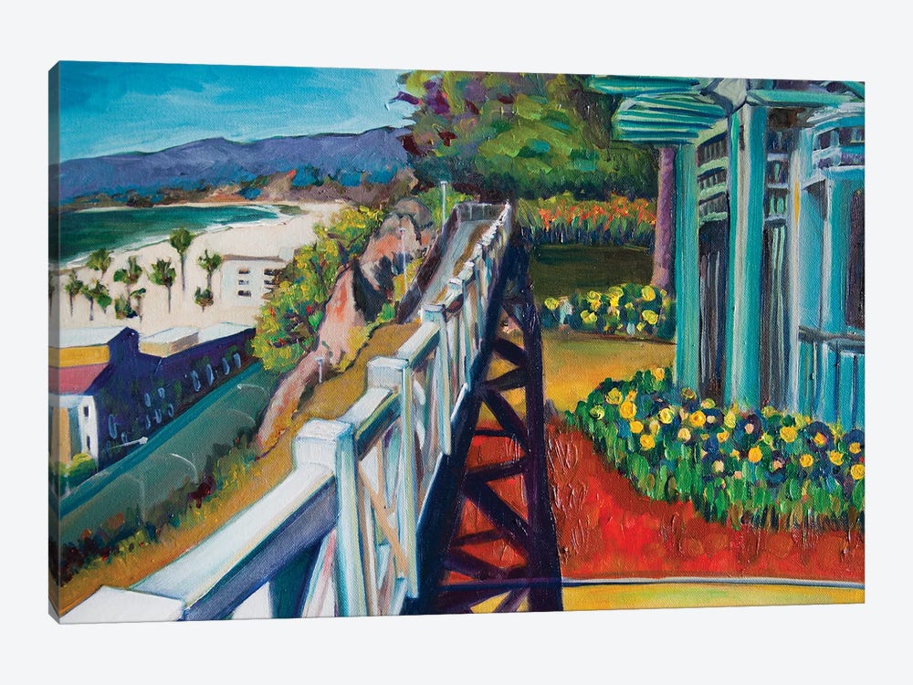 Palisades Park Pergola, Santa Monica by Lisa Goldfarb 1-piece Canvas Artwork