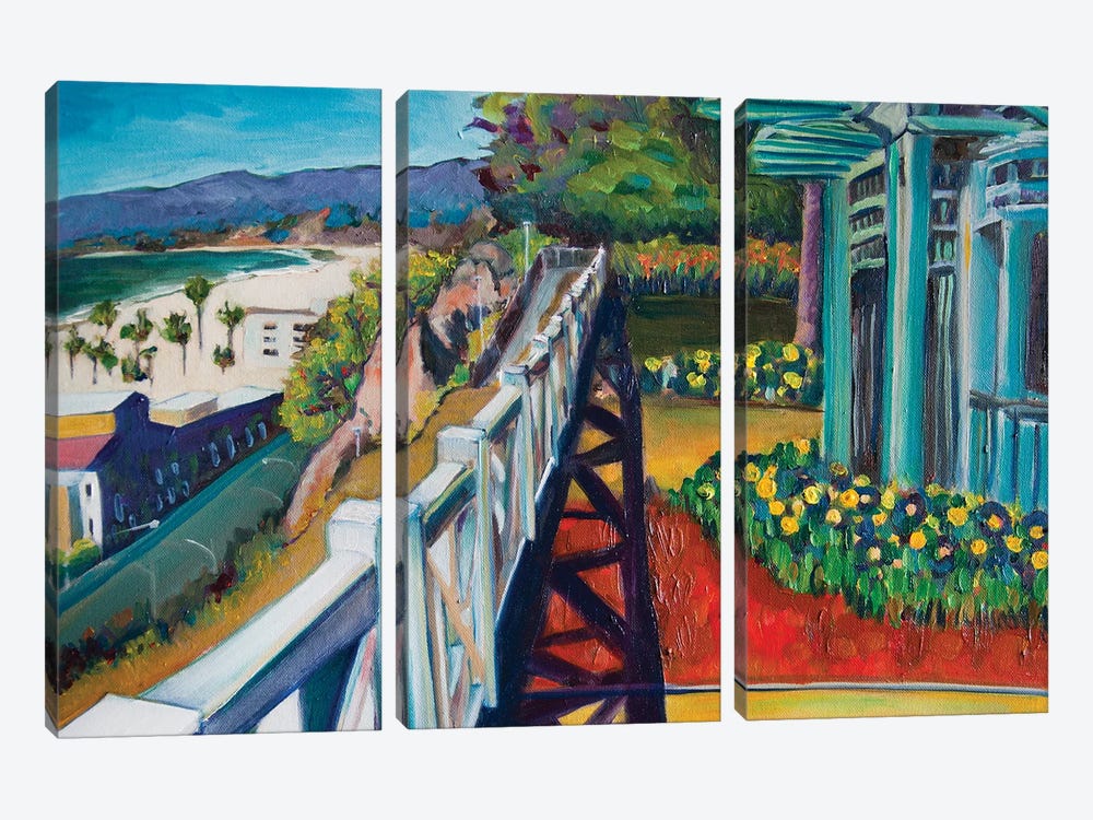 Palisades Park Pergola, Santa Monica by Lisa Goldfarb 3-piece Canvas Art