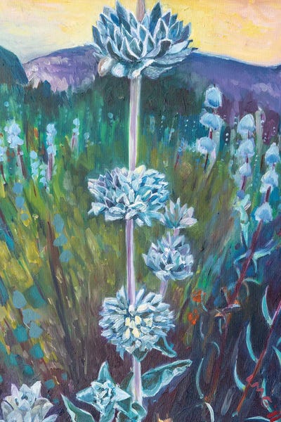 Lisa Goldfarb: Purple Sage In El Scorpion Canyon Park, Los Angeles by Lisa Goldfarb