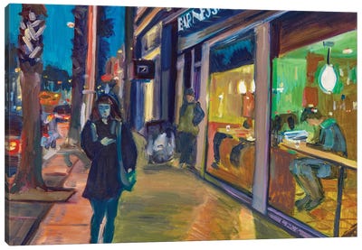 The Old Barnes And Nobles, Santa Monica Canvas Art Print - Lisa Goldfarb