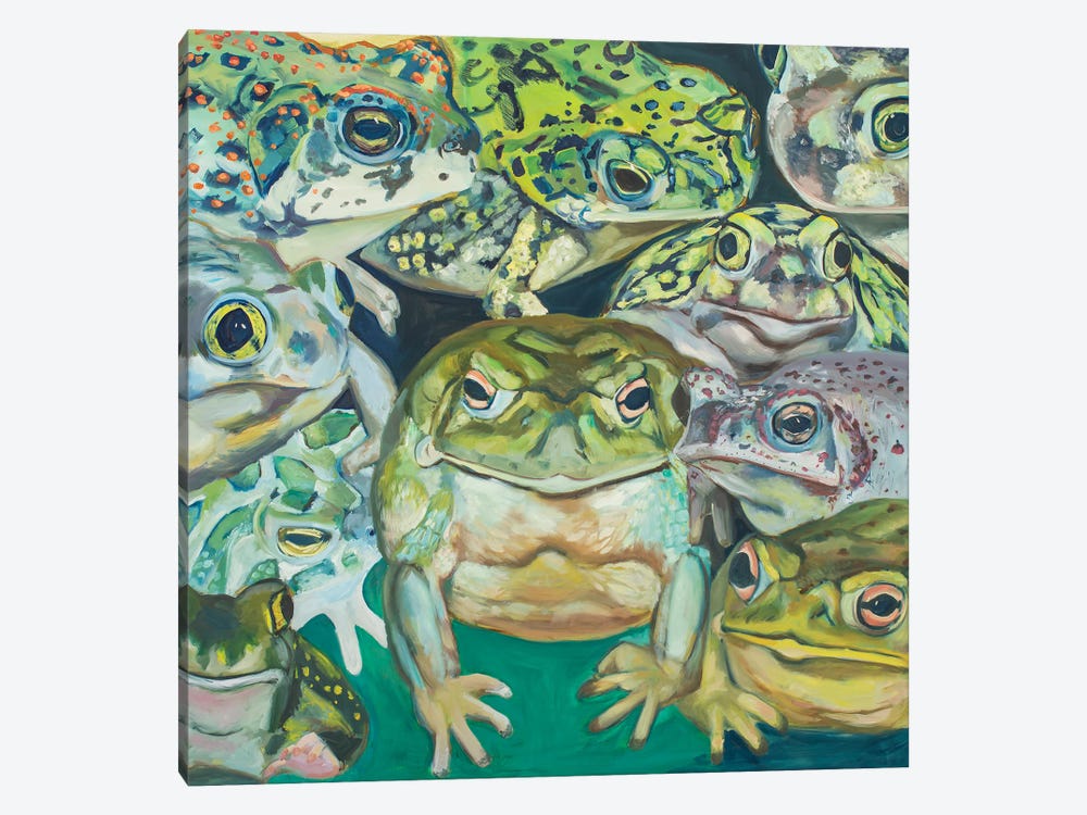 Toad Swarm by Lisa Goldfarb 1-piece Canvas Artwork