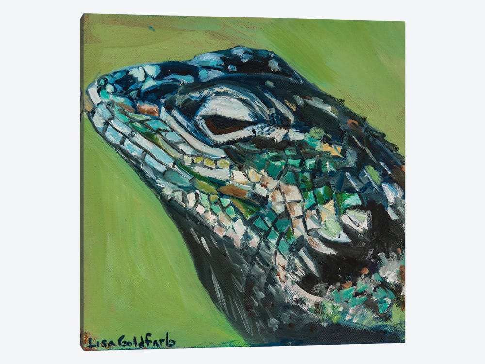 Yarrow's Spiny Lizard Portrait by Lisa Goldfarb 1-piece Canvas Art