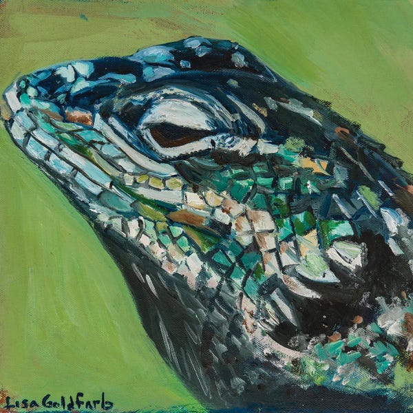 Lisa Goldfarb: Yarrow's Spiny Lizard Portrait by Lisa Goldfarb