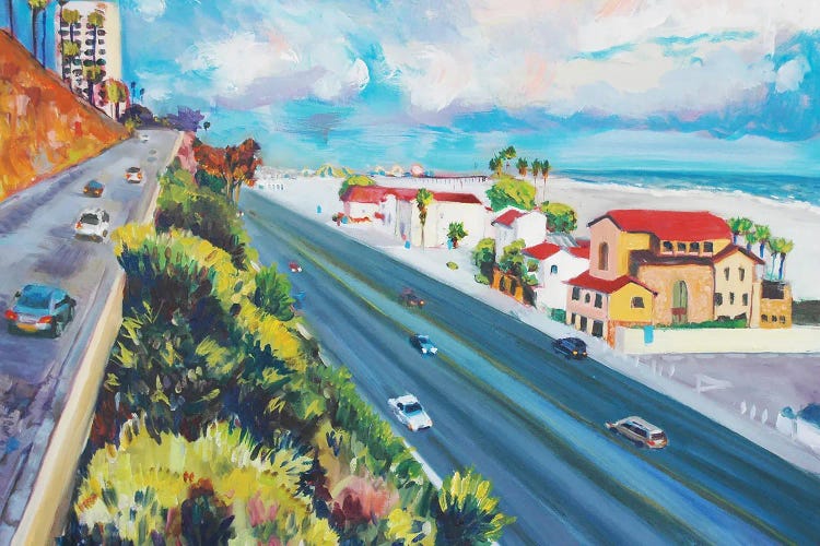 California Incline And PCH Day, Santa Monica, CA by Lisa Goldfarb wall art