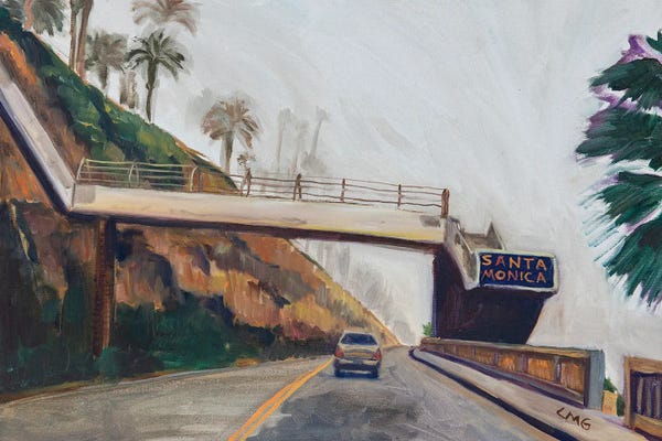 Lisa Goldfarb: Santa Monica Incline Fog by Lisa Goldfarb