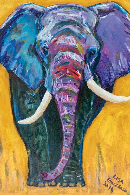 Elephant Gold by Lisa Goldfarb wall art
