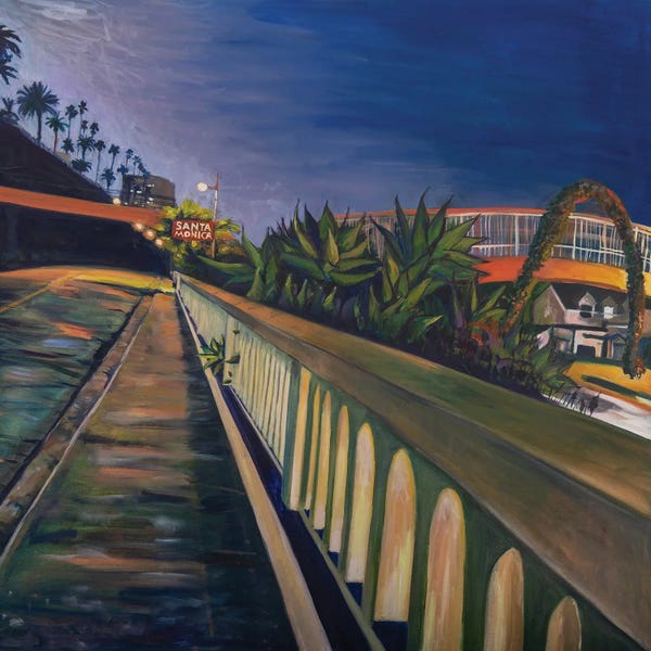 Lisa Goldfarb: California Incline Night (From Bottom) by Lisa Goldfarb