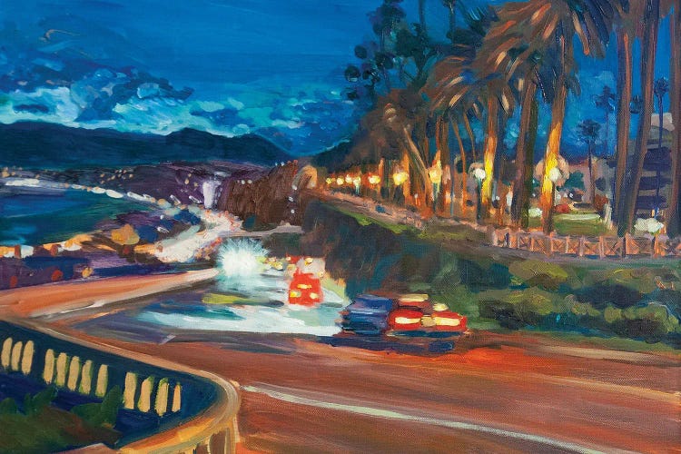 Santa Monica Incline Night (From Top) by Lisa Goldfarb wall art