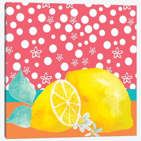 Lemon Inspiration I Canvas Print #LHE11} by Larisa Hernandez Art Print