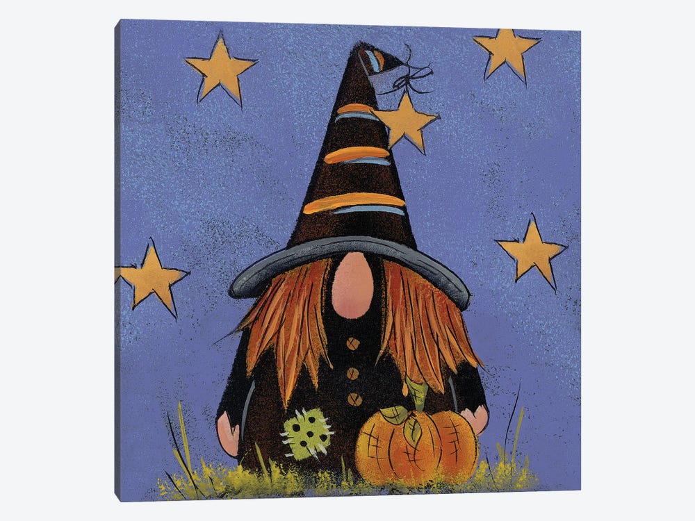 Halloween Gnome by Lisa Hilliker 1-piece Canvas Art Print