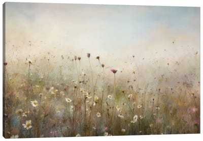 Autumn Meadow Morning Canvas Art Print