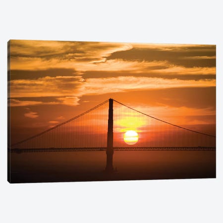 Golden Gate Bridge At Sunset, San Francisco, California, USA Canvas Print #LHO1} by Lisa Hoffner Canvas Art