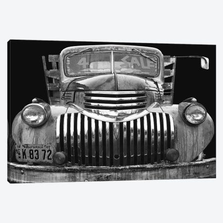 Chev 4 Sale Black and White Canvas Print #LHR3} by Larry Hunter Canvas Wall Art