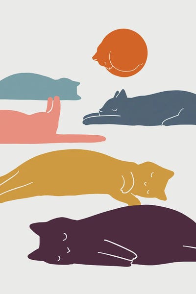 Dopamine Decor: Cat Landscape XI by Lim Heng Swee