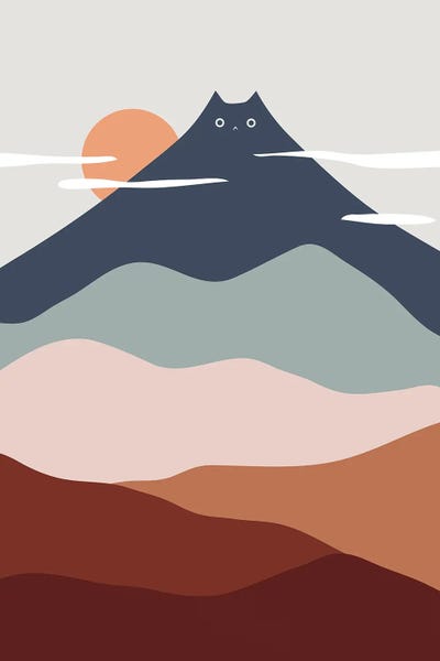 Asian Artists: Cat Landscape XXI by Lim Heng Swee