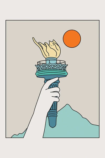 Statue Of Liberty: Cat Landscape XXII by Lim Heng Swee