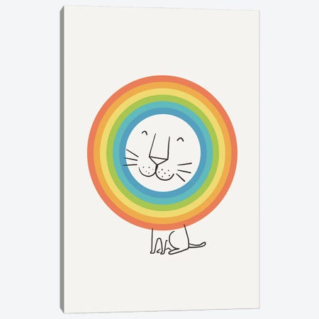 A Happy Lion Canvas Print #LHS1} by Lim Heng Swee Canvas Print