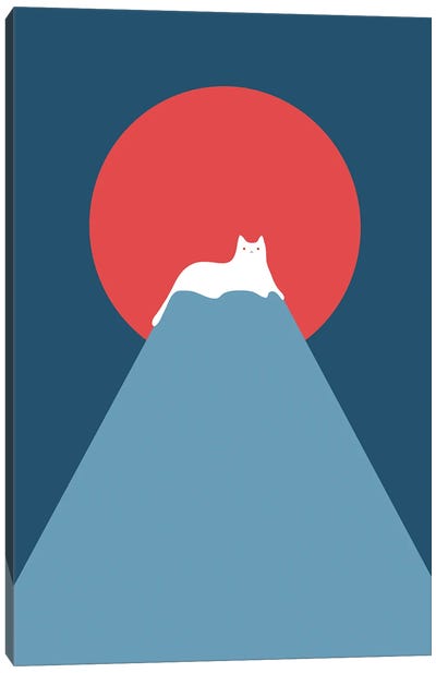 Cat Landscape XXVIII-D Canvas Art Print - Volcano Art