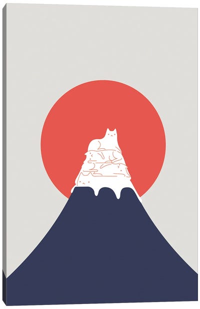 Cat Landscape XXX Canvas Art Print - Volcano Art