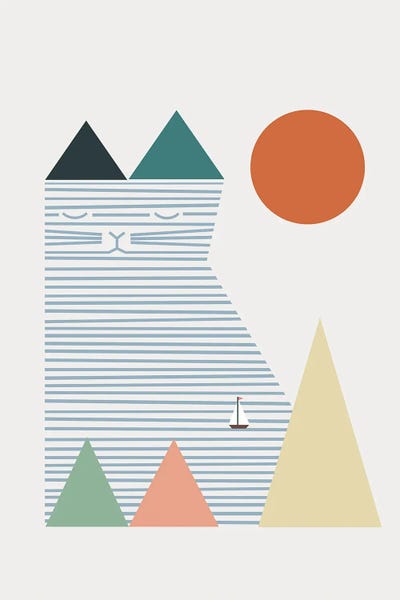 Scandinavian Décor: Cat Landscape LIII by Lim Heng Swee