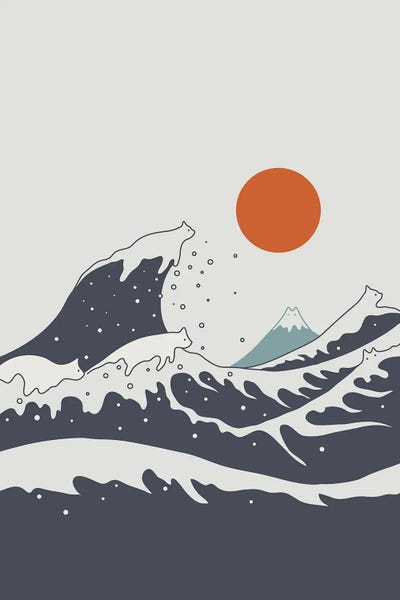 The Great Wave: Cat Landscape LV-B by Lim Heng Swee