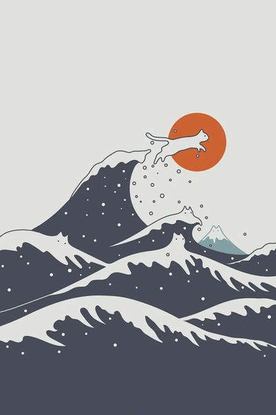 The Great Wave: Cat Landscape LV-C by Lim Heng Swee