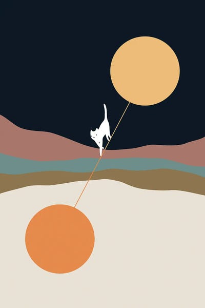 Lim Heng Swee: Cat Landscape LVI by Lim Heng Swee