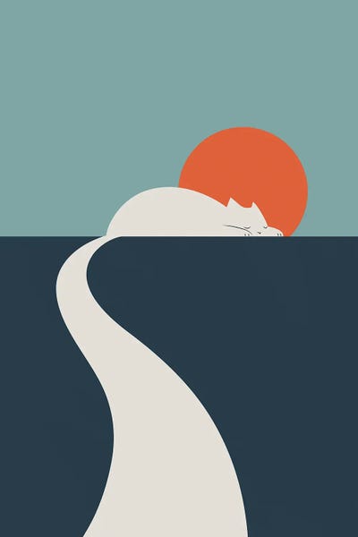 Asian Artists: Cat Landscape III by Lim Heng Swee