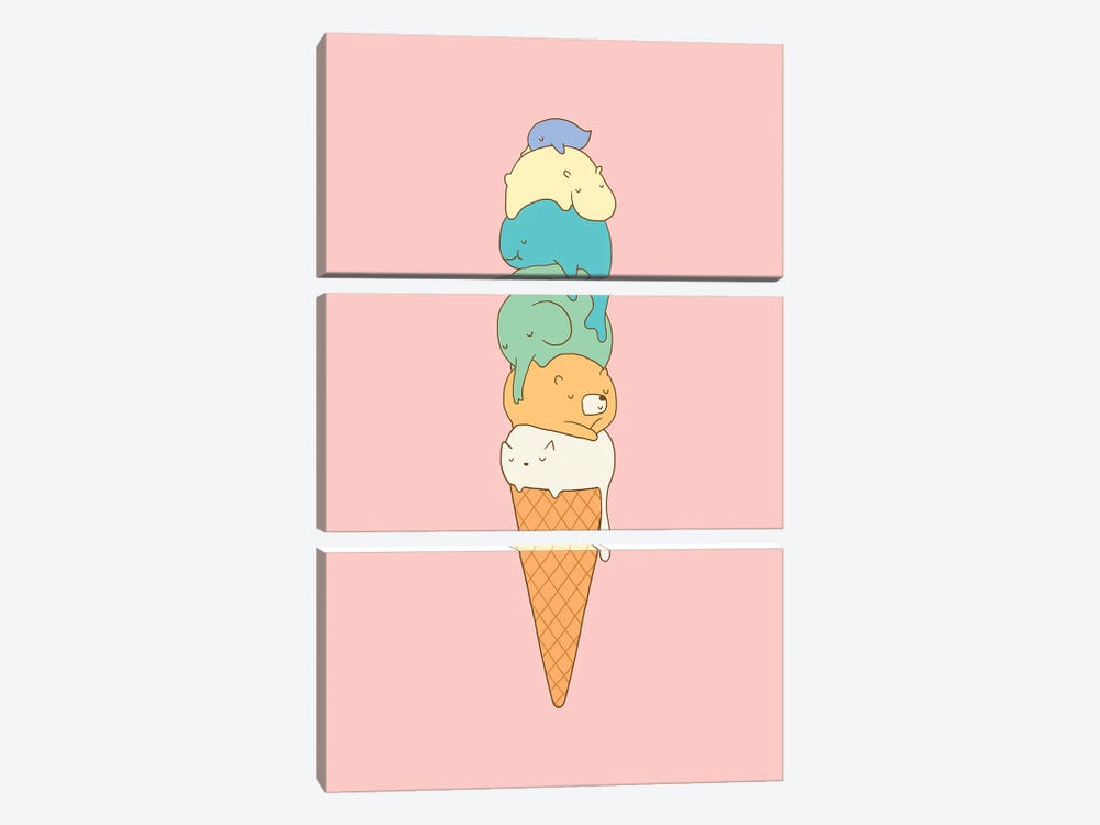 Melting by Lim Heng Swee 3-piece Canvas Wall Art