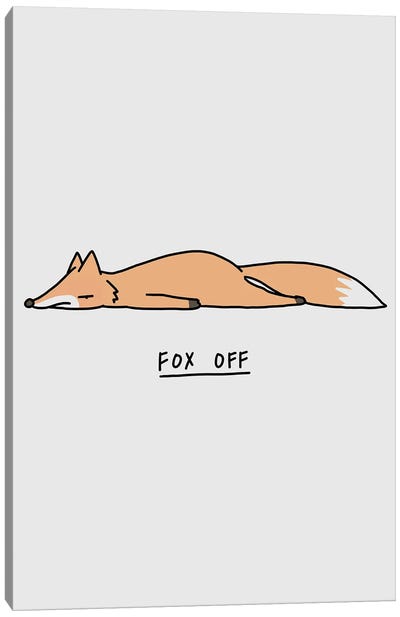 Moody Animals: Fox Canvas Art Print - Lim Heng Swee
