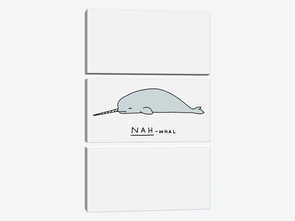 Moody Animals: Narwhal by Lim Heng Swee 3-piece Art Print