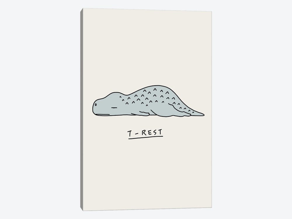 Moody Animals: T-Rex by Lim Heng Swee 1-piece Canvas Art