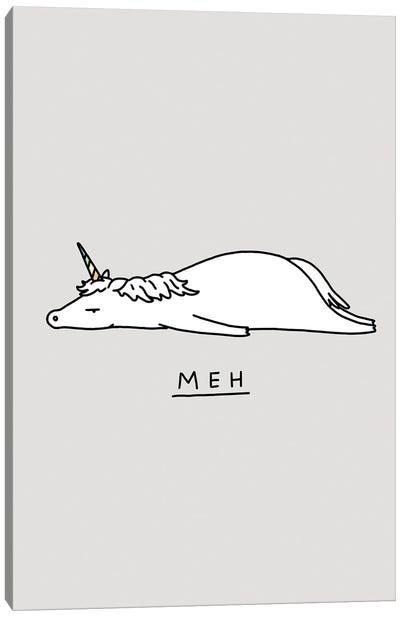 Moody Animals: Unicorn Canvas Art Print - Art Gifts for Her
