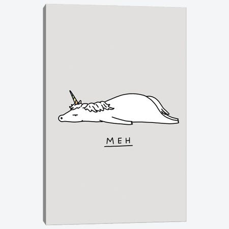 Moody Animals: Unicorn Canvas Print #LHS74} by Lim Heng Swee Canvas Wall Art