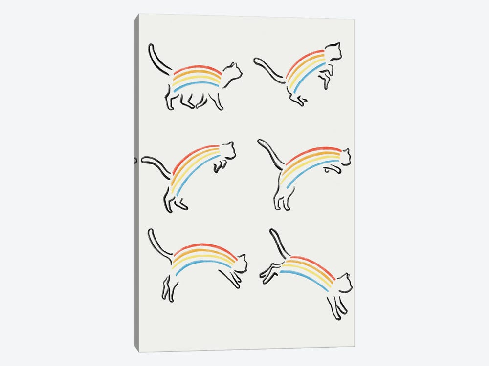 Rainbow Cats by Lim Heng Swee 1-piece Art Print