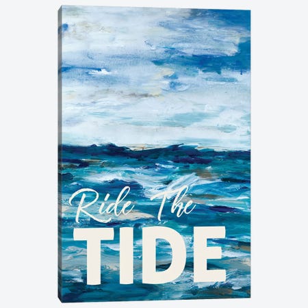 Ride The Tide Canvas Print #LHW13} by L. Hewitt Art Print