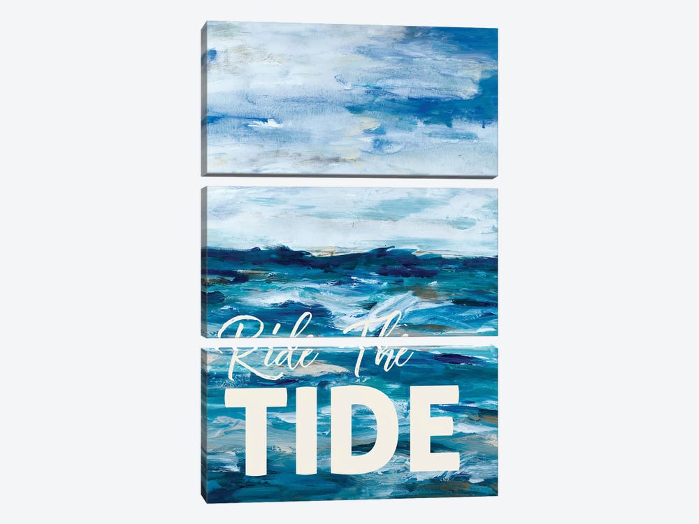Ride The Tide by L. Hewitt 3-piece Canvas Print